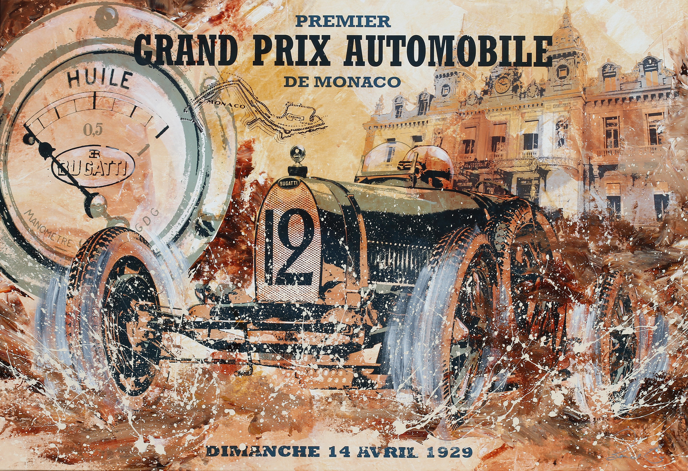Premier Grand Prix Automobile de Monaco  Bernd Luz  WikiArt.org