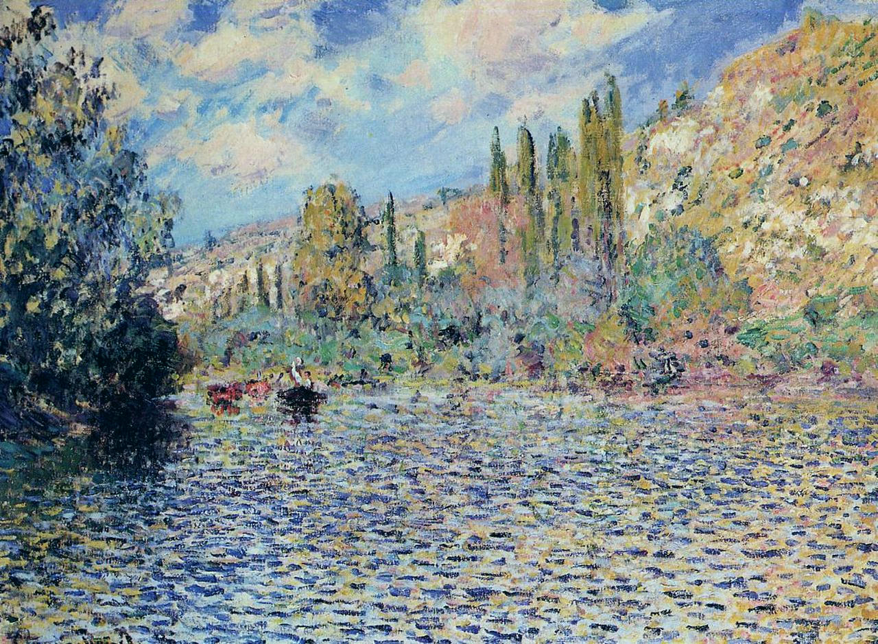 The Seine At Vetheuil Claude Monet Wikiart Org Encyclopedia Of Visual Arts