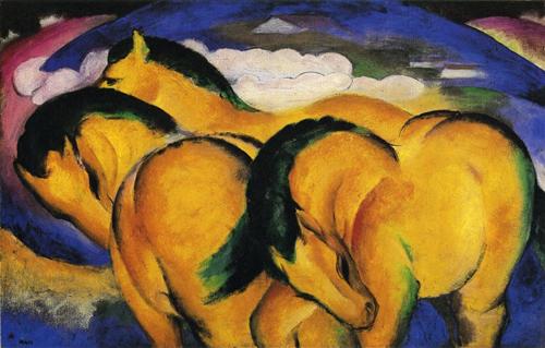 Little Yellow Horses - Franz Marc