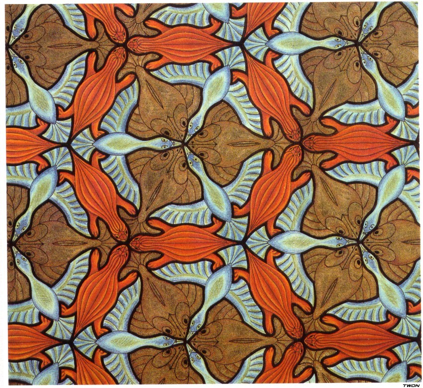 Symmetry Drawing M.C. Escher encyclopedia of visual arts