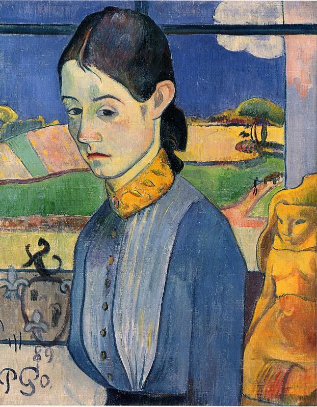 Young Breton Woman - Paul Gauguin - WikiArt.org ...