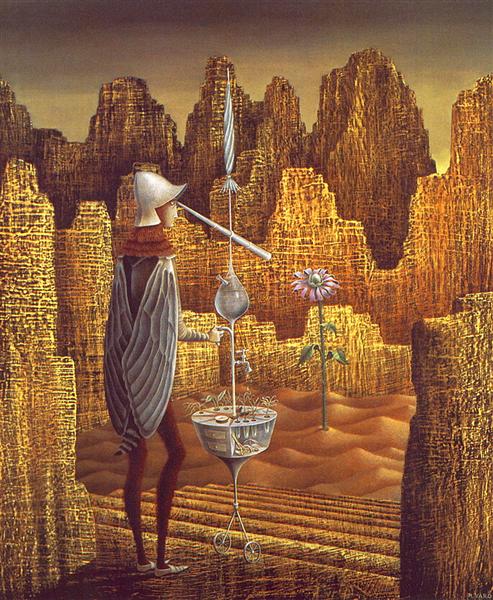 Creation with astral rays - Varo Remedios