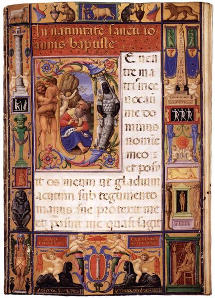 Page from the Colonna Missale, 1532 - Giulio Clovio