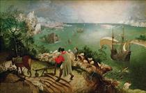 Paisagem com a Queda de Ícaro - Pieter Bruegel o Velho