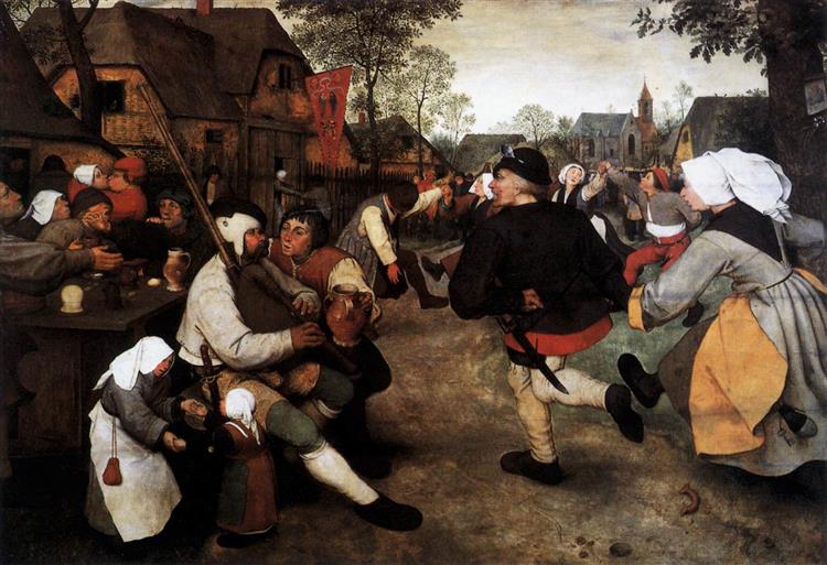 Крестьянский танец, 1568 - Питер Брейгель Старший