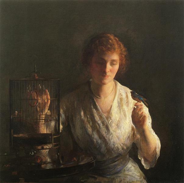 Blue Bird, c.1919 - Джозеф Родефер Де Камп