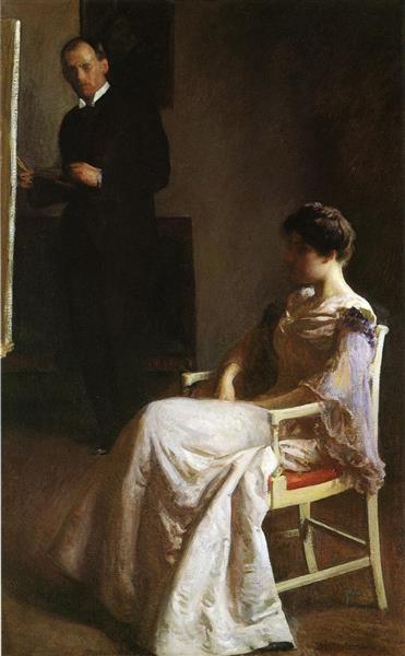 In the Studio, c.1890 - c.1895 - Джозеф Родефер Де Камп