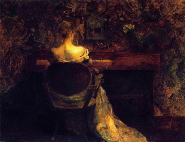 The Spinet, 1902 - Thomas Wilmer Dewing