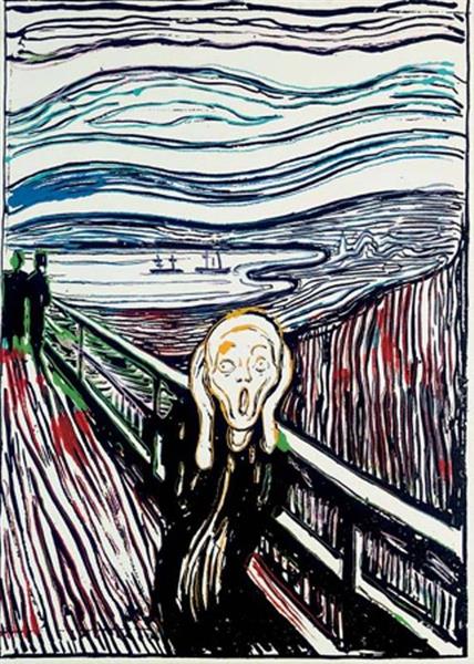 The Scream (after Munch), 1984 - Энди Уорхол