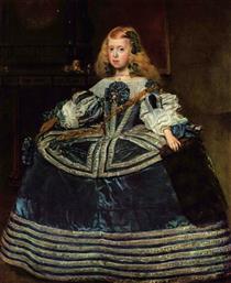 La infanta Margarita en azul - Diego Velázquez