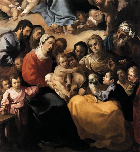 The Holy Family, 1637 - Francisco de Herrera der Ältere