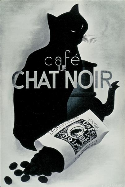 Cafe Chat Noir, 1932 - Cassandre