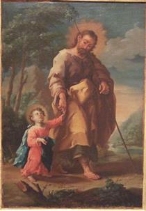 San José Y El Niño Jesús - José Luzán