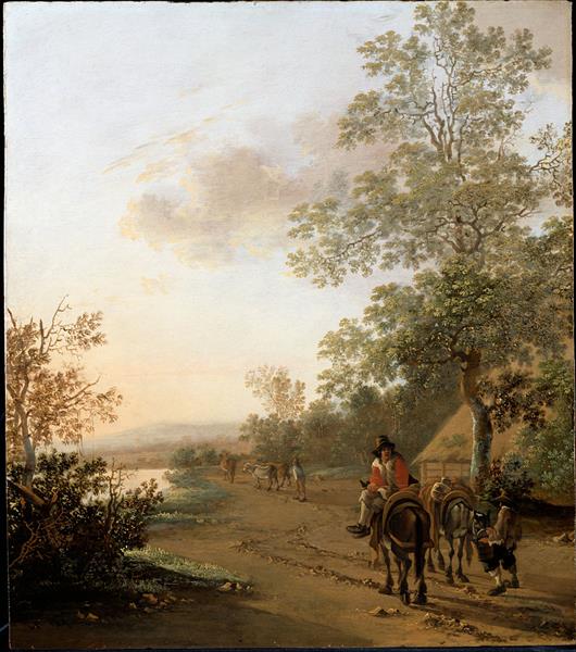 Road by the Edge of a Lake, c.1642 - Ян Бот