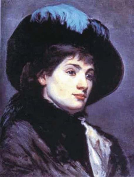 Автопортрет, 1878 - Башкірцева Марія Костянтинівна