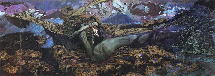 Fallen Demon, 1901 - Михаил Врубель