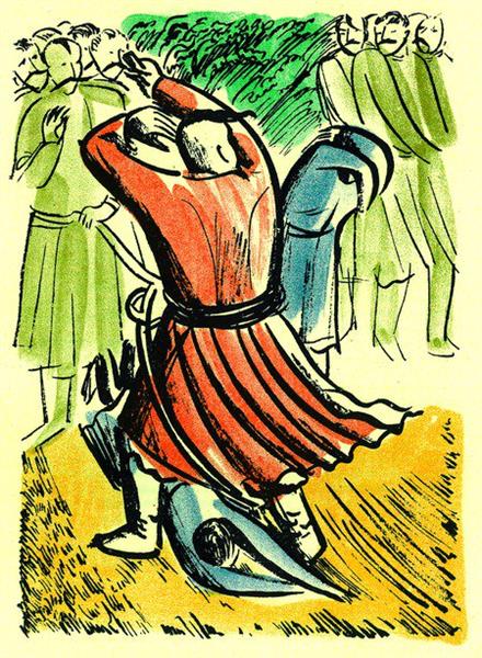 Illustration  to the 'Kobzar' by Taras Shevchenko, 1933 - Vasyl Sedlyar