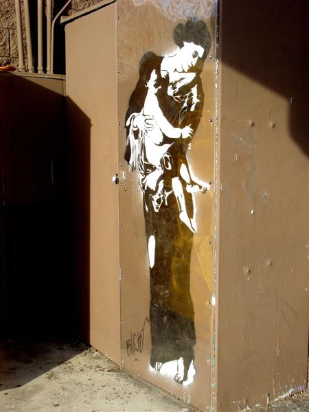 Mother and Child, Los Angeles - Blek le Rat