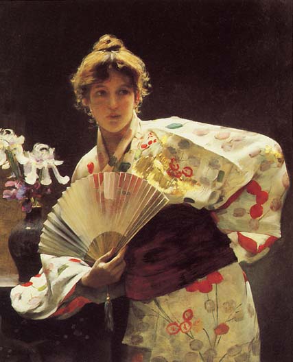 Lady with a Fan, 1883 - Charles Sprague Pearce