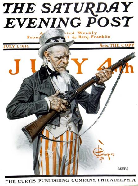 Saturday Evening Post Cover, July 1, 1916, 1916 - Joseph Christian Leyendecker