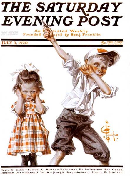 Saturday Evening Post Cover, July 3, 1920, 1920 - Joseph Christian Leyendecker