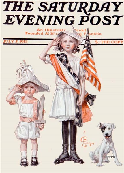 Saturday Evening Post Cover, July 5, 1913, 1913 - Joseph Christian Leyendecker
