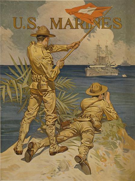 U.s. Marines, 1917 - Joseph Christian Leyendecker