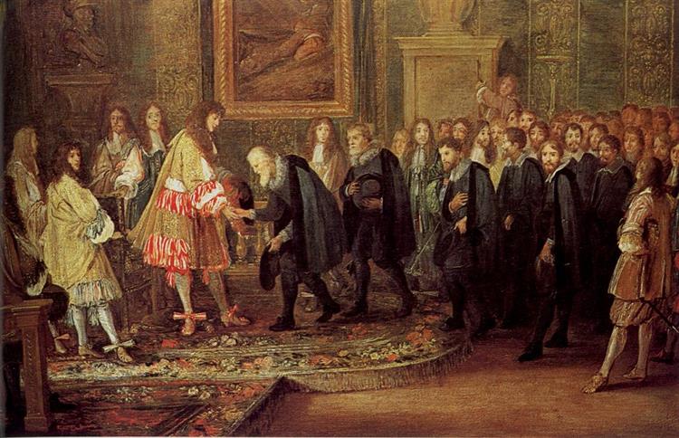 Louis XIV receives a delegation from the Swiss Confederation, 1663 - Adam François van der Meulen