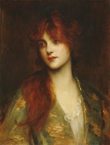 Woman, Portrait, 1900 - Люк Филдес