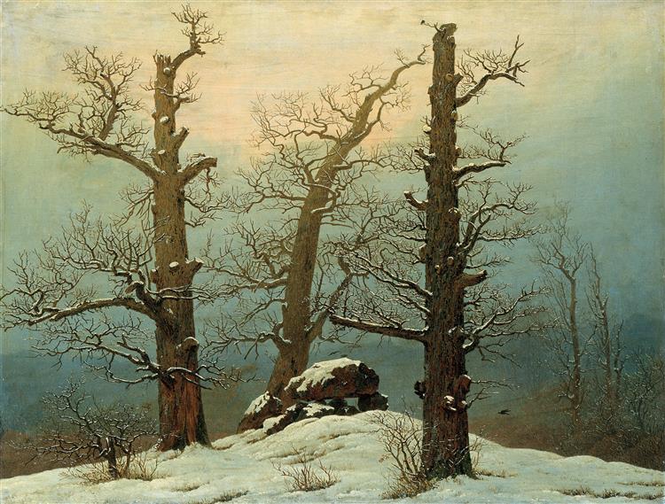 Dolmen in snow, 1807 - Caspar David Friedrich