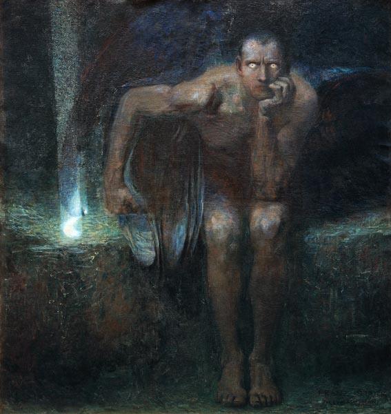 Люцифер, c.1890 - Франц фон Штук