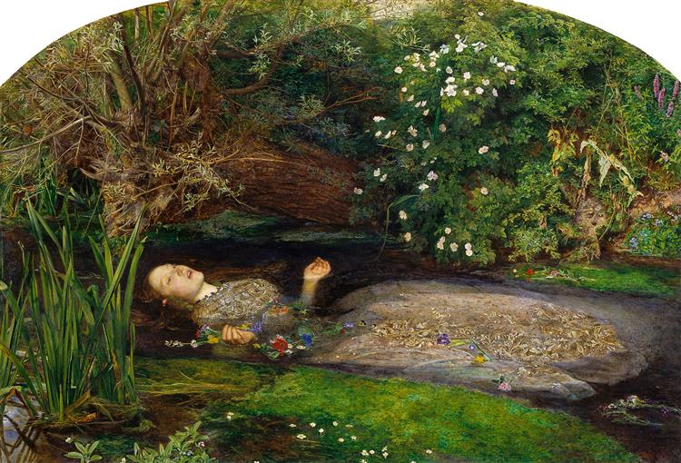 Ofélia, 1851 - 1852 - John Everett Millais