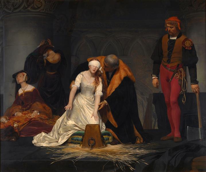 Die Hinrichtung der Lady Jane Grey, 1833 - Paul Delaroche