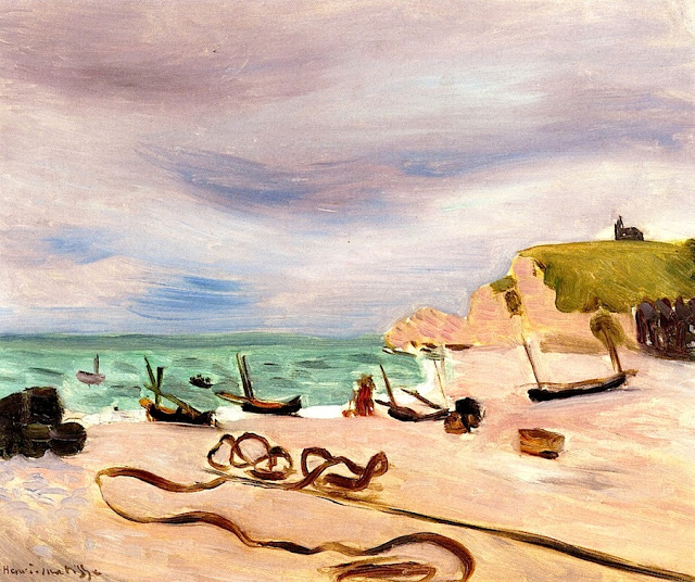 Ropes on the Beach at Etretat, 1920 - Henri Matisse - WikiArt.org