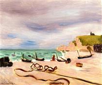 Ropes on the Beach at Etretat - Henri Matisse