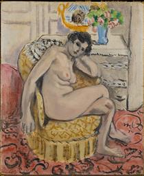 Nude in An Armchair (Nu Au Fauteuil) - Henri Matisse