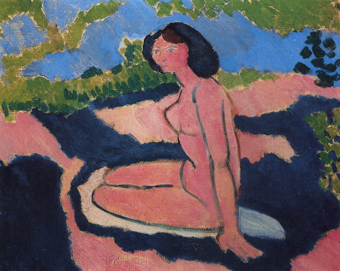Рожева оголена, або сидяча оголена, 1909 - Анрі Матісс