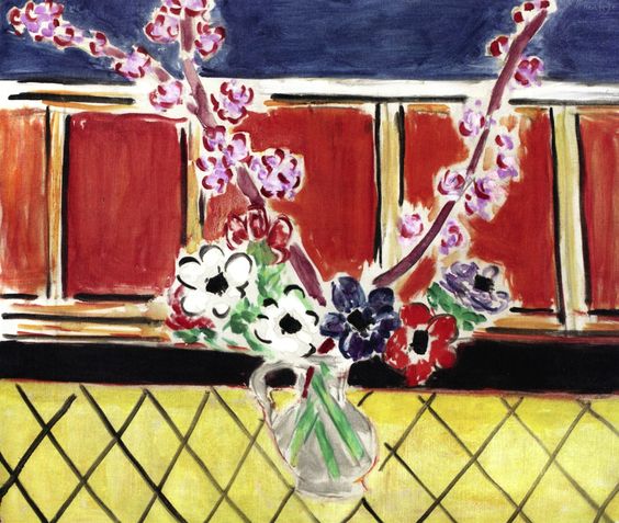 Анемони і квіти персика, 1944 - Анрі Матісс