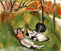 Two Figures Reclining in a Landscape - Henri Matisse