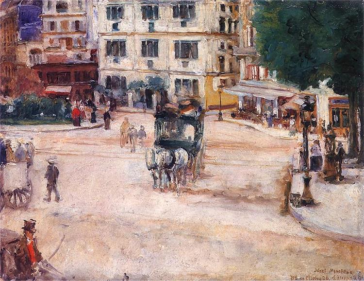 Pigalle Square in Paris, 1894 - Józef Mehoffer