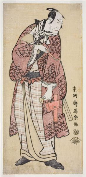 Matsumoto Kōshirō IV as the hick spendthrift from Yamato, actually Ninokuchimura Magoemon, 1794 - 東洲齋寫樂