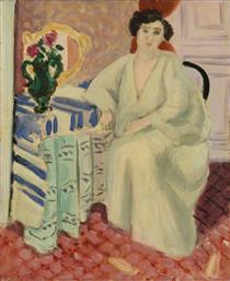 Interior with Seated Figure - Henri Matisse