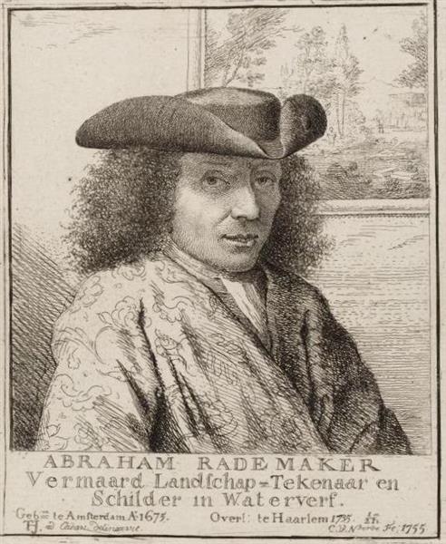Portrait of Abraham Rademaker, 1755 - Cornelis van Noorde