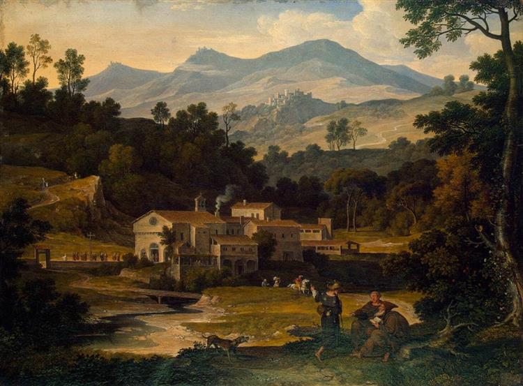 Monastery of San Francesco Di Civitella in the Sabine Mountains, 1812 - Joseph Anton Koch