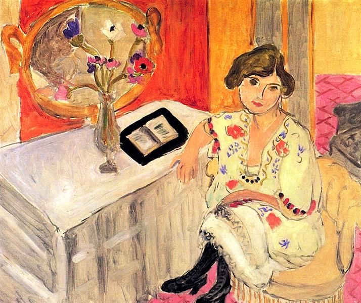 Читаюча жінка мріє, 1921 - Анрі Матісс