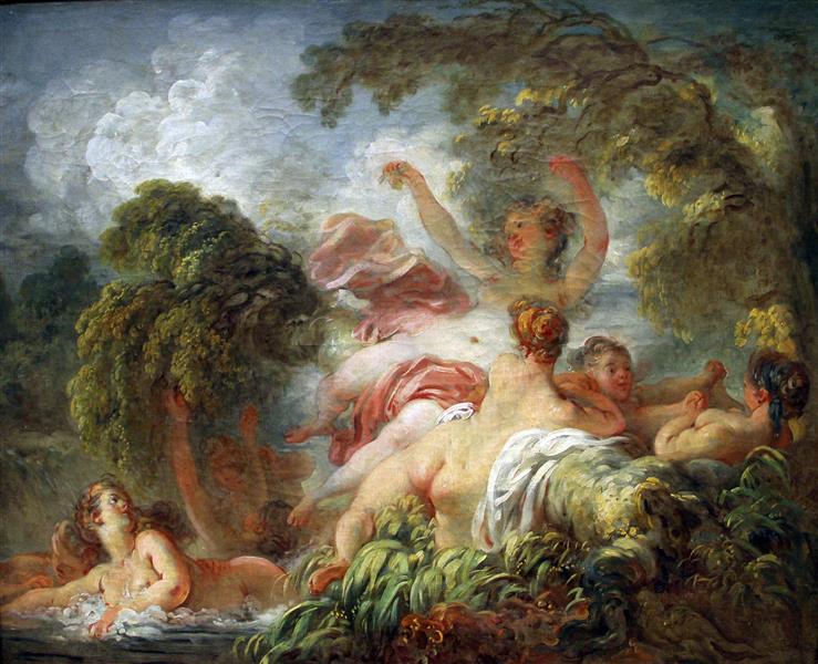 The Bathers, c.1765 - Jean-Honore Fragonard