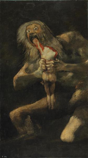 Saturn Devouring One of His Sons, 1819 - 1823 - Francisco Goya