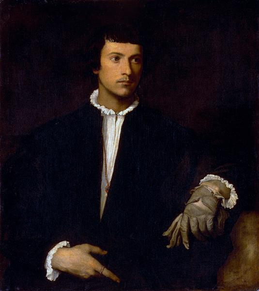Man with a Glove, c.1520 - Titian