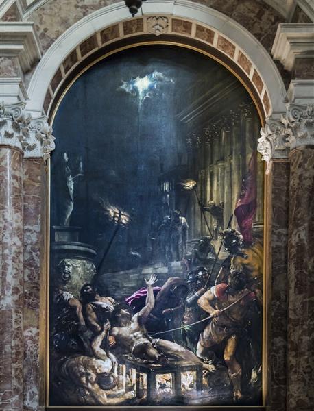 聖老楞佐的殉道, 1548 - 1559 - 提香