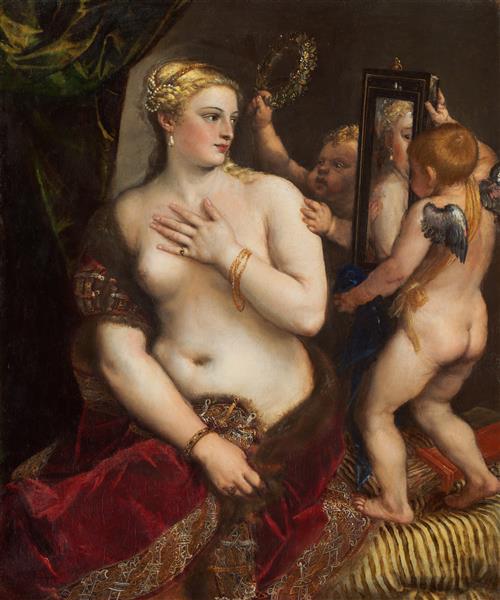 Venus in Front of the Mirror, 1553 - 1554 - Тиціан